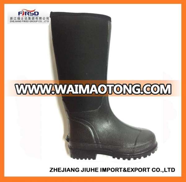 Men's Neoprene Rubber Rain Boots with 100% water proof