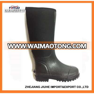 Men's Neoprene Rubber Rain Boots with 100% water proof